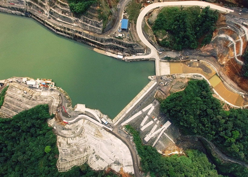 Hydroelectric Paute Ecuador Access road construction